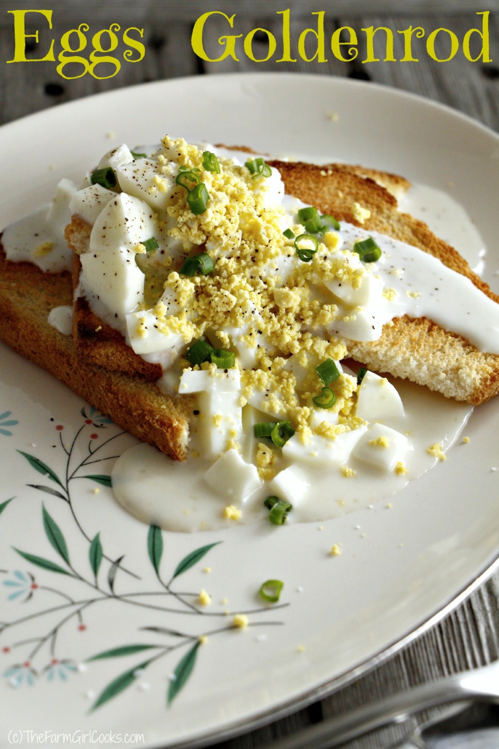 Back to Basics Eggs Goldenrod (Learn how to make a white sauce