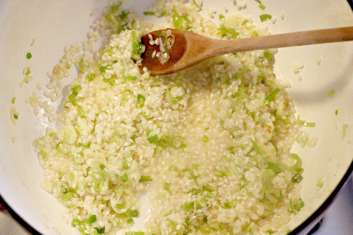 green garlic risotto 08
