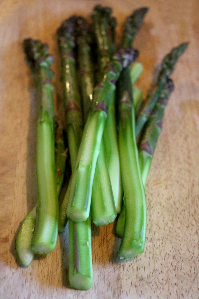 peeled asparagus