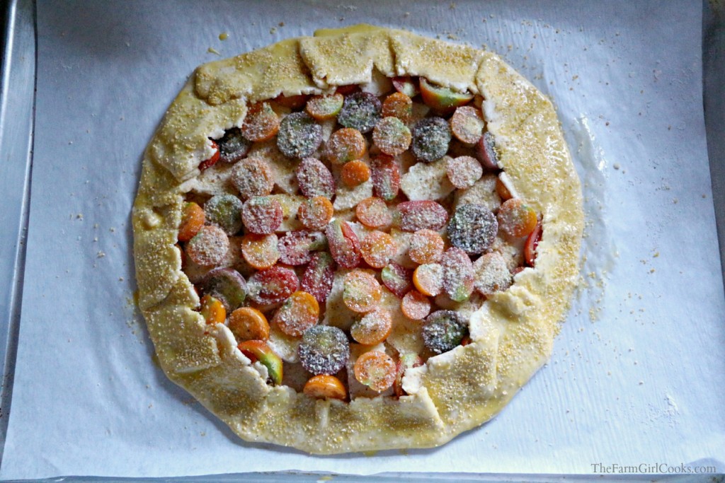 cherry tomato galette