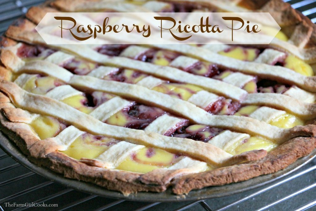 raspberry ricotta pie