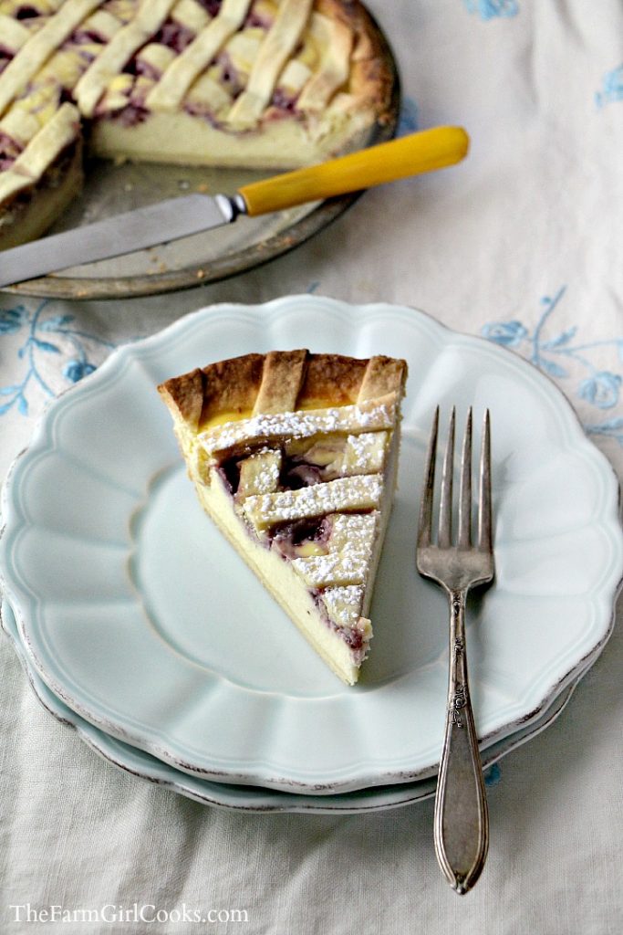 raspberry ricotta pie