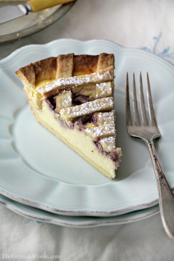 raspberry ricotta pie