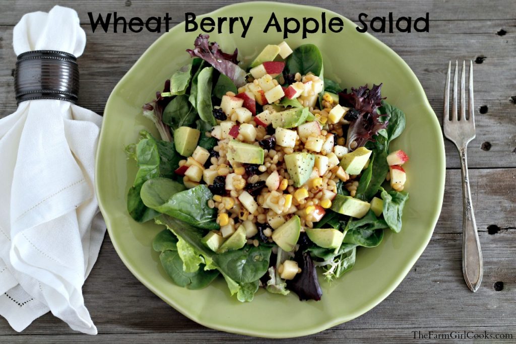 wheat berry apple salad