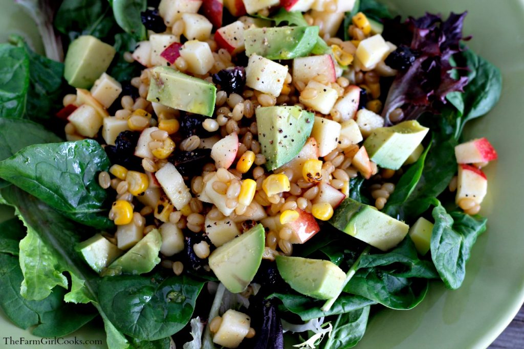 wheat berry apple salad