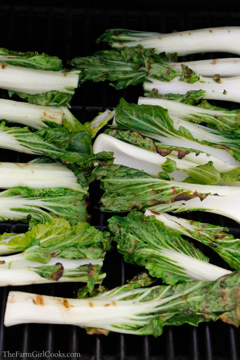 Exquisite Grilled Bok Choy with Spicy Peanut Sauce